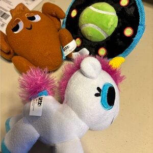 Bark box Plush Unicorn and Alien Toy Set and Turkey  for dog